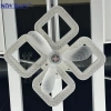 NEWDAYS brand's cross-border new led crystal ceiling fan light, detachable E27 lamp head, three-tone light strip remote control energy-saving lighting lamp details Picture